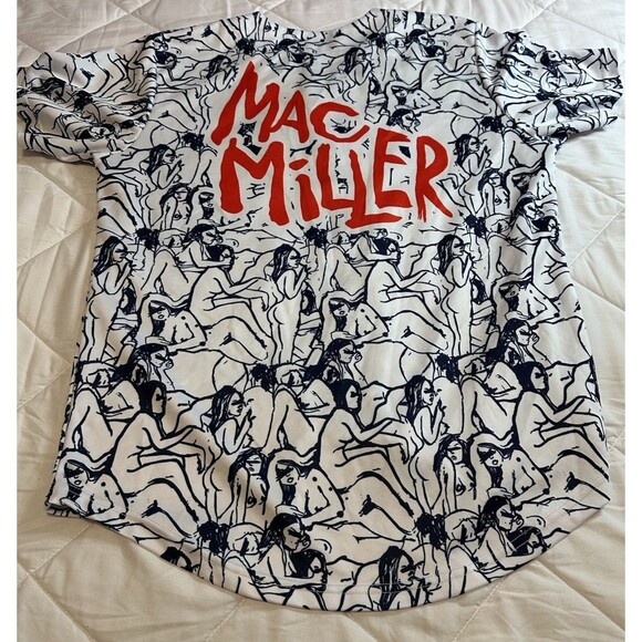 Macadelic Mac miller Rare Tour Button Down Short Sleeve shirt XL  See Measure - Picture 10 of 15